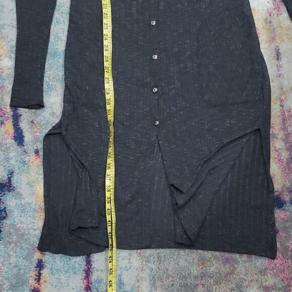 Anthro Michael Stars Long Sweater Cardigan with Pockets One Size M - Picture 10 of 11